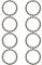 Amacoam Fahrrad Kugellager Fahrrad Steuersatz Käfigkugellager für Vorderradgabel 37 mm Stahlkugellager mit 16 Kugeln Fahrrad Headset Lager Stahl Ball Retainer Fahrrad Teil 8 Stück
