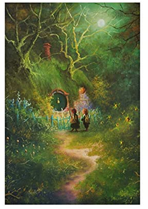 LINYUYI Der Herr der Ringe 13 Leinwandposter Wandkunst Dekor Druck Bild Gemälde für Wohnzimmer Schlafzimmer Dekoration Rahmen: 30 x 45 cm