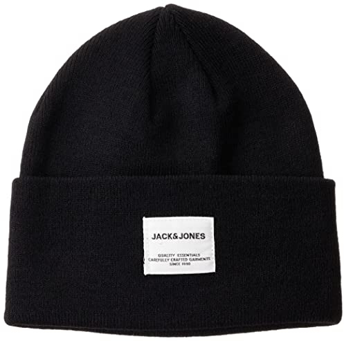 Jack & Jones Damen Jaclong Knit Beanie Jnr Strickmütze, Schwarz, S-M