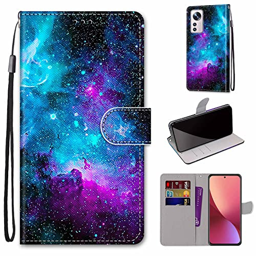 SIENIANLINE Handyhülle für Xiaomi 12/ 12X Leder Wallet Tasche | Premium Klappbar Ledertasche mit Magnetverschluss, Kartenfächern & Standfunktion, robuste Schutzhülle für Xiaomi 12