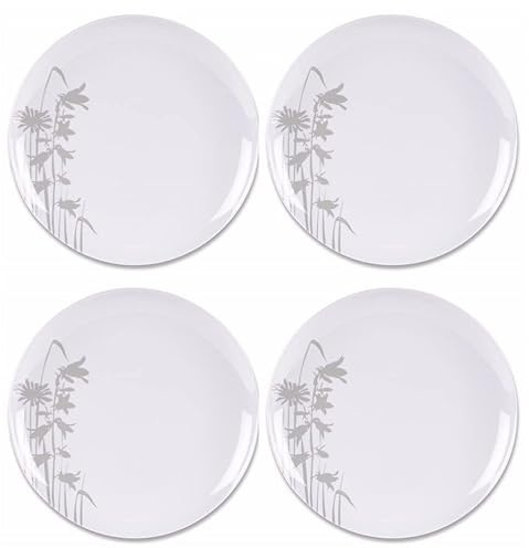 Kampa Set of 4 Caravan Meadow Alfresco Melamine Side Plate & Bowl MM0019