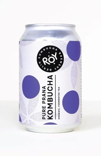 ROY Pure Prana Kombucha Bio, 330 ml Bio Kombucha, handgefertigt in unserer Berliner Brauerei, vegan, glutenfrei, laktosefrei (EINWEG, 1,50 € Pfand)