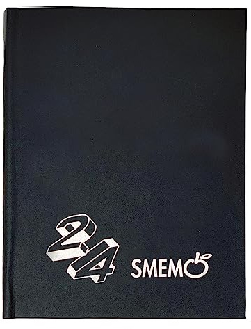 Smemoranda - Schulplaner 2023-2024, 16 Monate, September 23 - Dezember 24, Schulplaner mit Planer und Aufklebern, 544 Seiten, Hartcover, Medium 11 x 15 cm, Farbe Schwarz