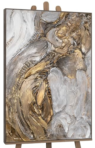YS-Art XXL Abstrakt Acrylbild Kostbarkeit handgemalte Barock Stil