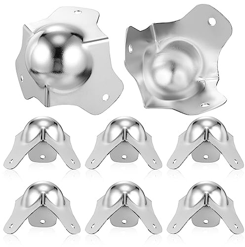 Milisten Metall Kugel Eckschutz Für Flugschrank Und Aufbewahrungskoffer 8 Stück Stoßdämpfender Kantenschutz Gegen Kratzer Einfache Montage 2.76 X 2.56 X 2.36 in