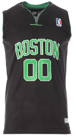 Sport zone Boston 00 Basketball-Trikot, Schwarz, Herren, Schwarz , L