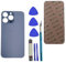 AloveDog Rear Back Glass Replacement for iPhone 13 Pro Max Rear Back Glass Replacement with + Reparing Tool Kit(Sierra Blue)