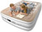Cotabaty 18 inch Inflatable Air Bed with Built in Pump,Inflatable bed with Self-Inflation/Deflation,Air Mattress Flocked Surface Blow Up Bed for Home Camping,203x152x45cm,Queen