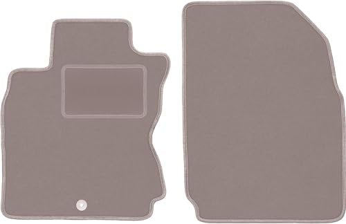 Wielganizator Automatte – Passend für Nissan Note I E11 Minivan 2006-2012 – Velours – Autozubehör - Praktische Fußmatte Auto – 2-teilig - beige