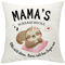 Yamonic Muttertagsgeschenke für Mama,Faultier Kissenbezüge 45x45cm,Geschenk für Mama Faultier Geschenk zum Muttertag Mamas Schnarchecke Geschenk Mama Kissenbezug Muttertag,Geburtstagsgeschenk für Mama