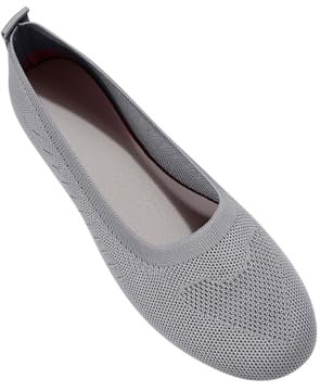 Pavers Sandals for Women Mesh Surface Casual Shoes Shallow Mouth Easy To Wear Off Flat Shoes Comfortable Breathable Sandals Summer Closed Toe Sandals Slip On Flat Sandals UK Size 3.5-7.5