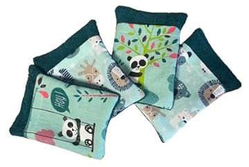 4 gants de toilette enfant.
