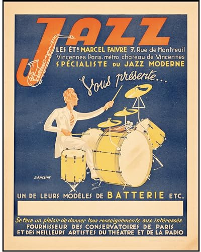 SUCCESS STORY Poster JAZZ BATTERIE Affiche film, Vintage, Déco murale (40X60) HQ (sans cadre)