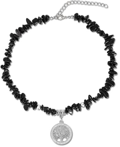 MILAKOO Bracciale da donna a forma di albero della vita, con 7 chakra, Pietra, Nessuna pietra preziosa