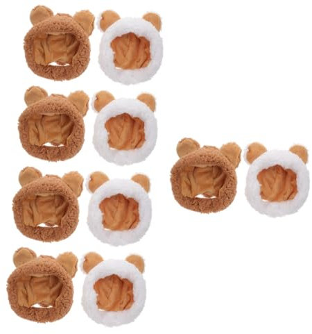 Milisten 10 Pcs Cat Headgear Warm Hat for Cat Pet Headgear Cat Costume Kitten Hat Easter Cat Hats Pet Cat Hats Cat Warming Cap Cat Bunny Ears Thermal Hat for Dog Pets Warm Hat Short Plush