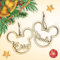 Bolas árbol de Navidad Personalizadas con Nombre de Madera, Adorno Original Decoracion navideña Esfera grabada Natal Madera sostenible con Cuerda incluida (Mickey)