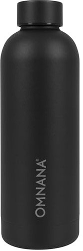 OMNANA® ONYX™ Thermosflasche Edelstahl (500 ml) – Auslaufsichere & doppelwandige Isolierflasche – BPA-frei, hält 24h kalt & 12h heiß – Robuste Trinkflasche für Sport, Büro & Outdoor