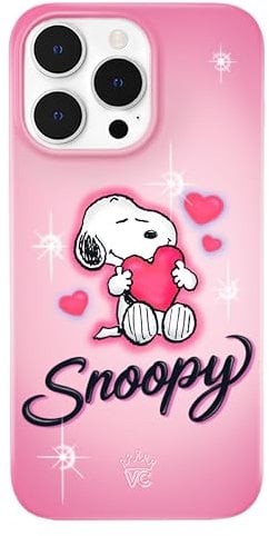 VELVET CAVIAR x Snoopy Phone Case for iPhone 14 Pro Max - Compatible with MagSafe - 10ft Drop Tested - Pink, Snoopy Be Mine