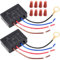 Begonia Lot de 2 interrupteurs tactiles pour lampe de table 110 V - 230 V/3 A, variateur de capteur tactile 4 voies, noir