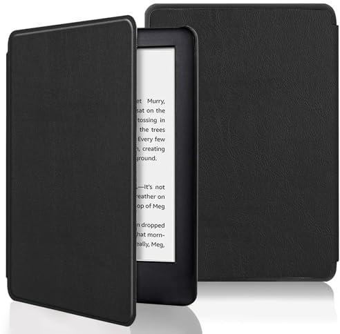 KATIMI Étui pour Kindle Paperwhite 2024 (12e Génération) et Kindle Colorsoft Signature Edition 2024 de 7 Pouces, Housse de Protection Ultra Fine, Légère et Étanche en Cuir PU