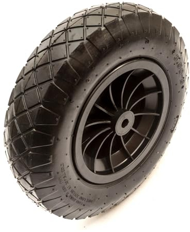3.50-8 Wheel & Tyre & Tube, 15 Inch, Black, 16mm Bore Wheelbarrow