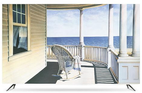 Unikicool Funda Antipolvo para TV,Paisaje Cubierta Television Funda,Estuche Protector Pantalla TV,Suaves,Elegante,Protección Solar,para Pantallas de TV de 32 a 85 Pulgadas