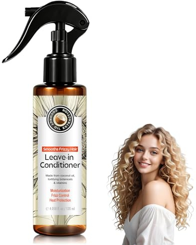 Kokosöl Leave In Conditioner, Mit Feuchtigkeitsspendender Wirkung, Kontrolliert Frizz Für Geschmeidiges Haar, Leichte Formel Für Tägliche Anwendung, Ideal Für Trockenes Und Beanspruchtes Haar