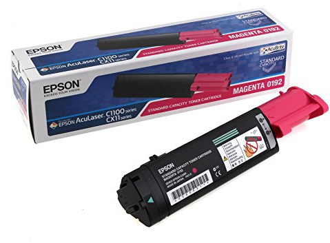 Epson C13S050192 AcuLaser C1100 Tonerkartusche Standardkapazität 1.500 Seiten AcuBrite, magenta