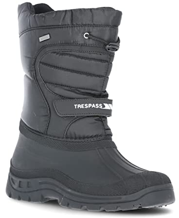 Trespass unisex adult Dodo Snow Boots, Black, 10 UK