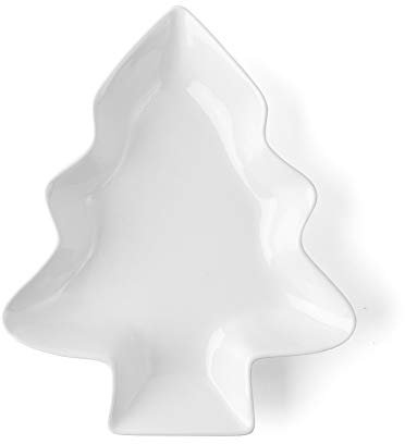 Holst Porzellan CC 432 Tannenschale 32 cm Wintermärchen, weiß, 32.5 x 26.5 x 4.5 cm