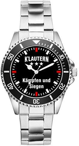 KIESENBERG Kaiserslautern Geschenk Artikel Idee Fan Uhr 2284