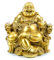 FENGSHUI Charm Buddha Statue für Glück & Gott des Reichtums, lachender auf Emperor 's Dragon Stuhl, Messing Buddhistische Statuen Und Skulpturen WUNSCHZAHL Home Decor Geschenke Large messing