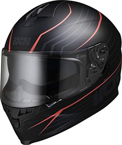 IXS 1100 2.1 Helm, schwarz/rot, 2XL (63/64)