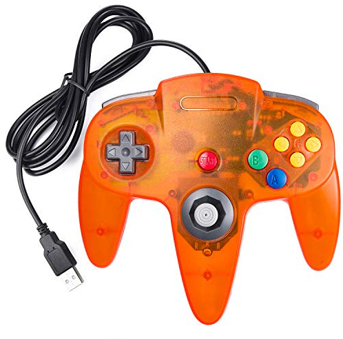 LUXMO PREMIUM USB Classic N64 Bit 64 Controller USB PC Gamepad Stick Joy Controller per Windows PC Mac Linux Raspberry pi3 Genesis Higan Retro Pie