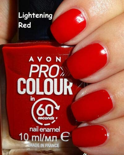 Avon Pro Colour in 60 seconds Nail Enamel Lightening Red