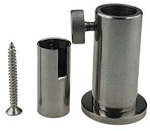 CommonBaits Duo Edelstahl FLATDECK Stabilisator 12mm + 16mm Stage Stand Steghalterung Bankstick Adapter
