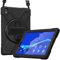 ProCase Custodia Cover per Lenovo Tab K10(TB-X6C6F/X6C6X) M10 FHD Plus 10.3 Pollici(TB-X606F/TB-X606X) Cover in Silicone, Rugged Custodia Protettiva Antiurto con Manico, Tracolla e Cavalletto –Nero