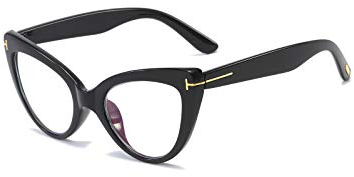 KoKoBin Große Cat Eye Lesebrille Damen Anti-Blaulicht Brille Mode und bequemer Katzenauge Computerleser(Schwarz,+2.0)