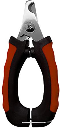 WINSOME Dog Nails Clippers Professional Pet Nail Clipper with Razor Sharp Blade and Safety Guard to Prevent Over Cutting - Claw Trimmer for Medium and Large Size Dogs (Red)