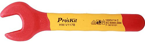 /G HW-V117B VDE 1000V Hochspannungsisolierung Strom Wartung Elektriker Hochspannungs-Maulschlüssel 17mm