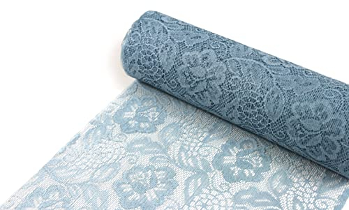 The Original Sizolace Rose from Holland Tischläufer Tischband Dekoration Deko 30 cm x 5m Hellblau