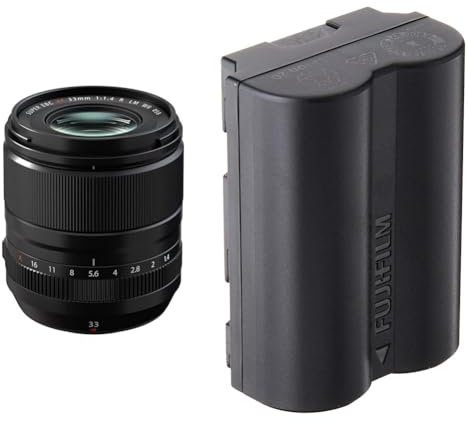 Fujifilm FUJINON XF33mm F1.4 R LM WR Objectif pour Appareil Photo Noir & Digital Batterie NP-W235