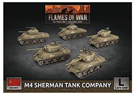 Flames of War M4 Sherman Tank Company (SBX84)