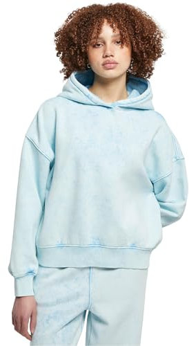 Urban Classics Damen Kapuzenpullover Ladies Oversized Towel Washed Hoody balticblue XS