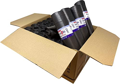 300 Bolsas De Basura De Comunidad Color Negro, Con Capacidad De 100 Litros Para Cubo De Comunidad - 300 Sacos, Biodegradable, Reciclaje, Fuerte, a prueba de fugas