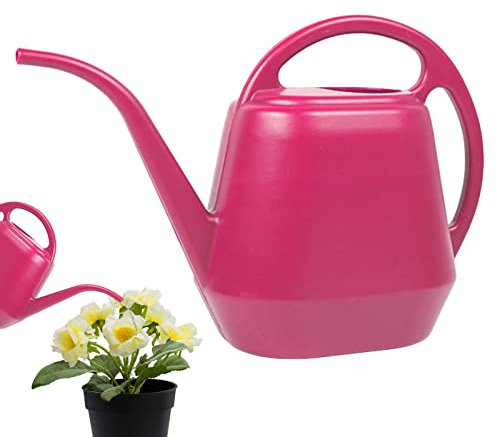 Gießkanne mit langem Auslauf, Kleine Gießkannen für Zimmerpflanzen und Blumen, 4-Liter-Wasserkannen-Bewässerungsbehälter mit großem Fassungsvermögen für Pflanzen mit ergonomischem Griff, einfach zu