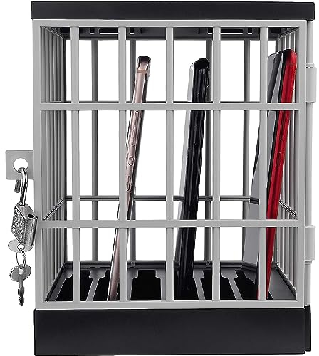 Voarge The Mobile Phone Jail,Fun Novelty Locker,up to 6 Smartphones Includes Padlock and 2X Keys