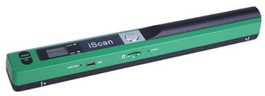 Winait Scanner de documents portable A4, 900 DPI, formats JPG/PDF, documents commerciaux/reçus/livres/images (vert)
