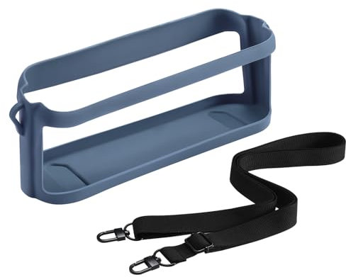Silicone Case Sleeve Compatible for Soundcore Motion X600 Portable Bluetooth Speaker Accessories Travel Carry Rubber Skin Case Motion X600 Protection with Adjustable Strap (Blue)