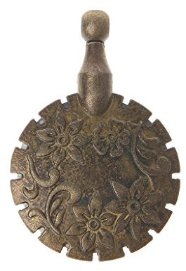 Coupe-fil à coudre pendentif rond bronze antique bricolage outil maison